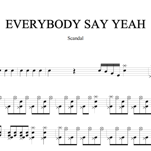 鼓谱*Scandal_EVERYBODY SAY YEAH.asp